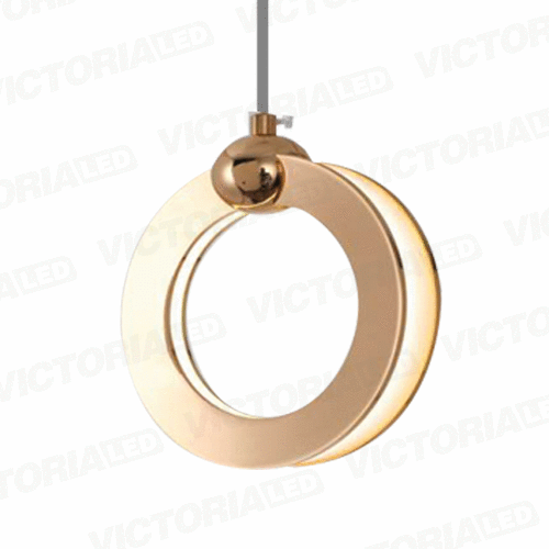 LAMPARA DECORATIVA DE TECHO LED 10W 3000K ALUM/ACRILICO