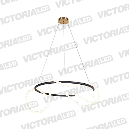 [L50-56W BLACK] LAMPARA DECORATIVA DE TECHO LED 56W BLACK