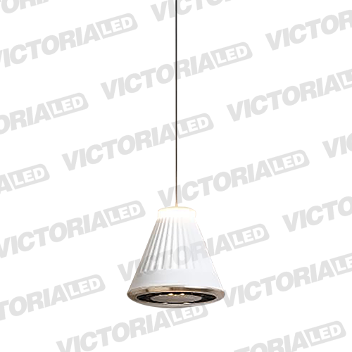 [P170 WHITE] LAMPARA DECORATIVA LED 12W 3000K ALUMINIO WHITE