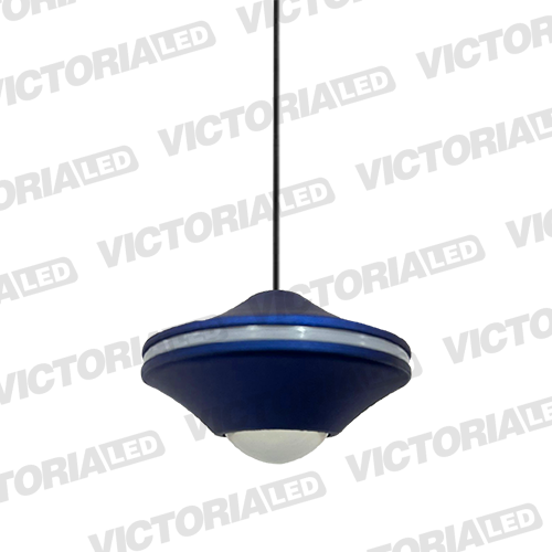 [P003 BLUE] LAMPARA DECORATIVA LED 8W 3000K ALUM/ACRILICO BLUE
