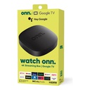ONN GOOGLE TV 4K-UHD STREAMING BLACK