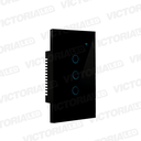 SMART INTERRUPTOR TRIPLE WIFI TUYA NEGRO 86U/C