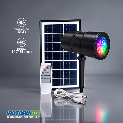 [TY-03] SOLAR APLIQUE RGB