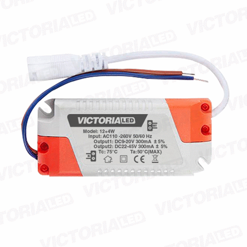 [DPRGB12+4W] VICTORIA LED DRIVER RGB 12+4W