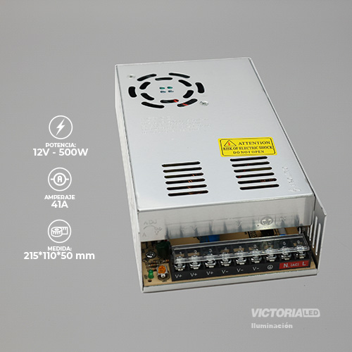 [VL-F41A] VICTORIA LED FUENTES DE PODER 12V 500W 110-220V