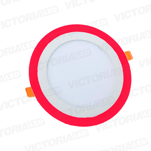 [LV-206ERR 18+6] VICTORIA LED PANEL EMP RED 18W+6W ROJO 20/U