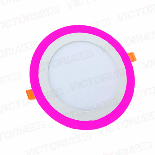 [LV-206ERF 3+3] VICTORIA LED PANEL EMP RED 3W+3W FUCSIA 100U/C