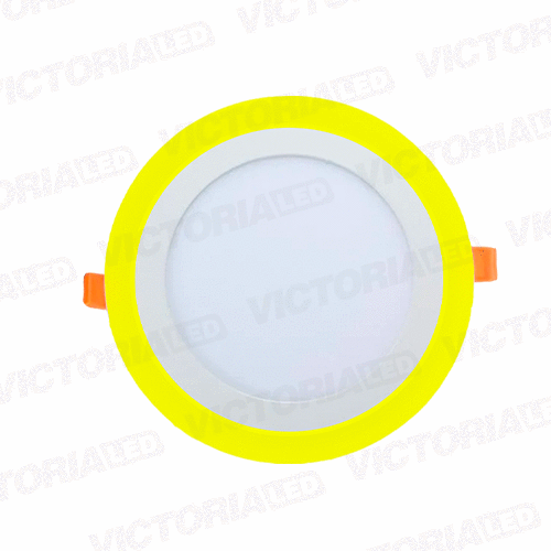 [LV-206ERY 6+3] VICTORIA LED PANEL EMP RED 6W+3W AMARILLO 60U/C