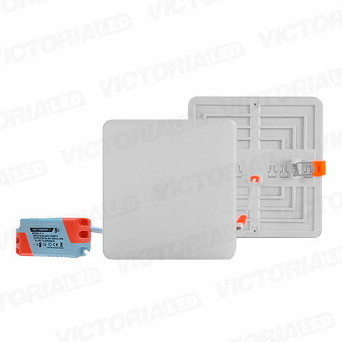 [LV-113 10W 6500K] VICTORIA LED PANEL SIN BORDE 10W EMPOTRABLE CUADRADO 100U/C
