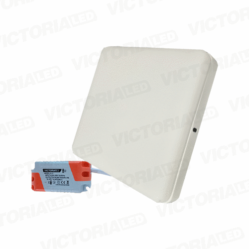 [LV-213 18W 6500K] VICTORIA LED PANEL SIN BORDE 18W SOBREPUESTO CUADRADO 40U/C
