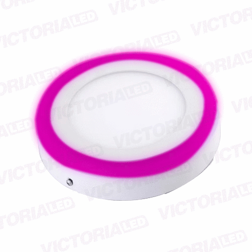 [LV-206SRF 3+3] VICTORIA LED PANEL SOB RED 3W+3W FUCSIA 100U/C