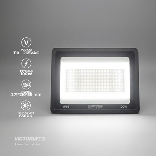 [VLY-100W 6500K] VICTORIA LED REFLECTOR 6500K 100-240V IP66 10U/C
