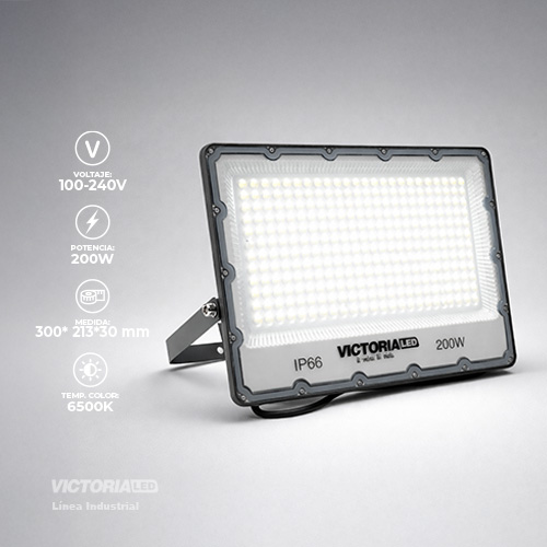 [VLRP-200W] VICTORIA LED REFLECTOR PANAL 6500K 100-240V IP66 20U/C