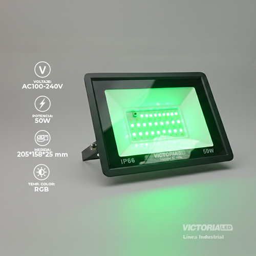 [VL-RGB50W] VICTORIA LED REFLECTOR RGB 100-240V FP0.5