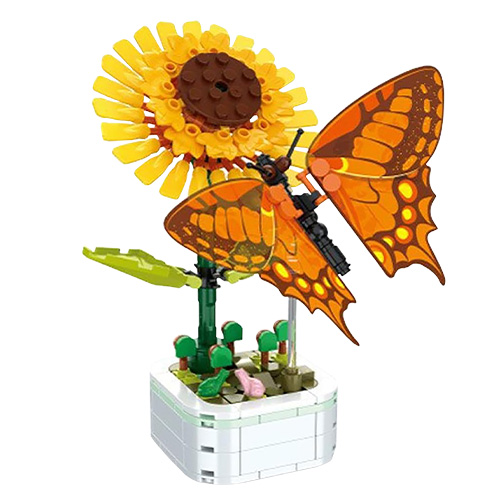 [103F-3] JUGUETE LEGOS GIRASOL CON MARIPOSA