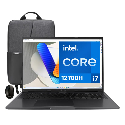 [ASUCOMPORX1605ZA- MB915] LAPTOP ASUS X1605ZA- MB915 CORE I7- 12700H 16GB 512GB BLACK/ MOCHILA/ MOUSE