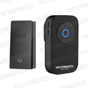 TIMBRE INALAMBRICO KINETICO NEGRO 110/240V 100U/C