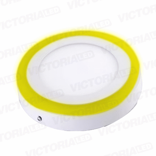 [LV-206SRY 12+4] VICTORIA LED PANEL SOB RED 12W+4W AMARILLO 40U/C