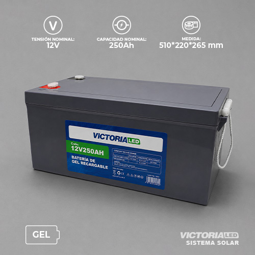 [SSB-12V250AH] SOLAR BATERIA GEL 12V250AH