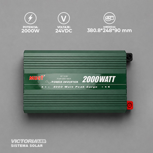 [PI15-2024 LV] SOLAR INVERSOR ONDA SINUSOIDAL PURA 2KW 24VDC