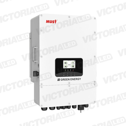 [PH11-6048 US] SOLAR INVERSOR 6KW FASE DIVIDA DC48V MPPT15A*2 ON/OFF HIBRIDO