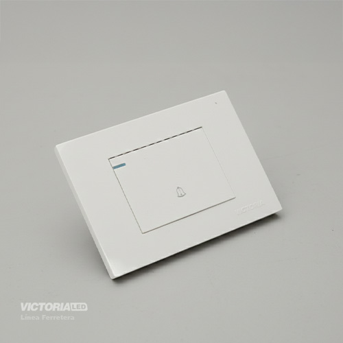 [VL-TMB1B] PULSADOR TIMBRE 16A 125/250V PC BLANCO 10U/C