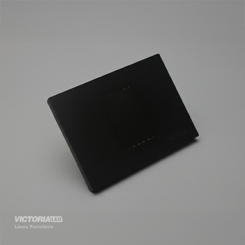 [VL-T1N] PLACA CIEGA PC NEGRO 10U/C