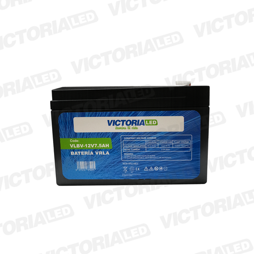 [VLBV-12V7.5AH] REPUESTO SCOOTER BATERIA VRLA PLOMO ACIDO 12V 7.5AH VICTORIA LED