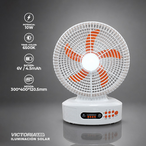 [AT-9910B] VENTILADOR RECARGABLE 12 PULGADAS DAT EP-312 6U/C
