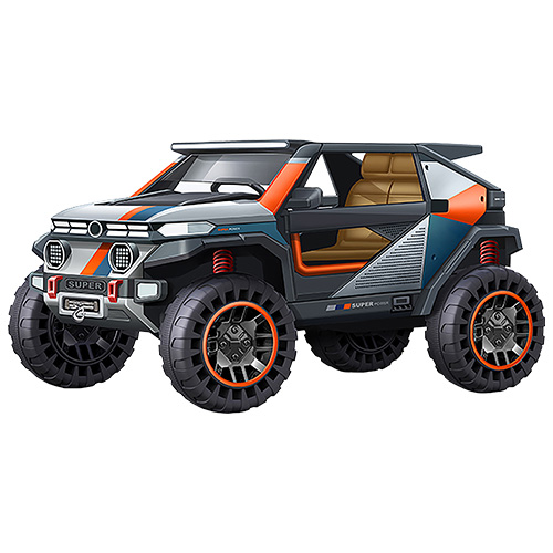 [BJHSM6RR BLANCO] JUGUETE CARRO DE BATERIA C/R BLANCO